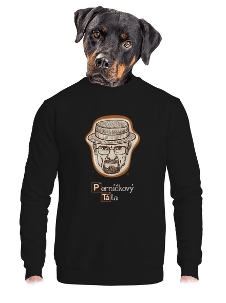 Perníčkový táta a Perníček unisex mikina bez kapuce Black
