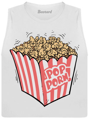 Popporn dámské tílko volné White
