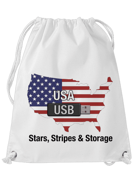 USA a USB vak White