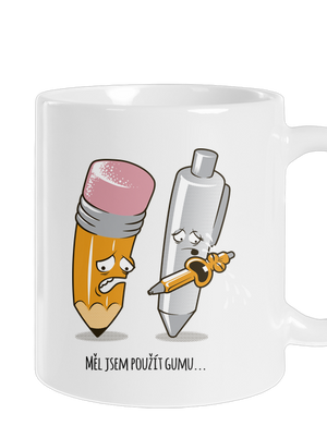 Používej gumu klasický hrnek White