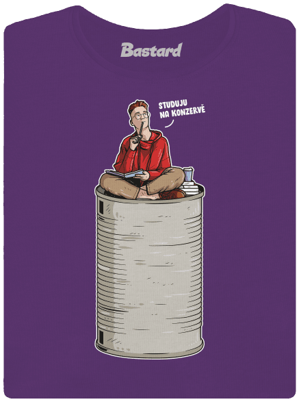 Konzerva dámské tričko premium Purple
