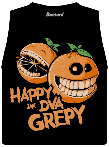 Happy grepy dámské tílko volné Black