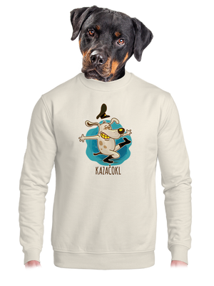 unisex mikina bez kapuce