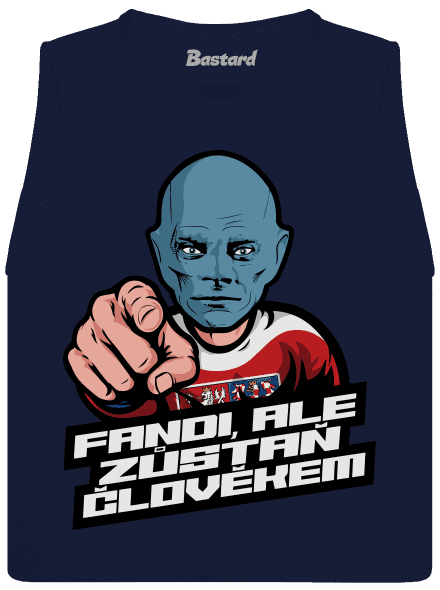 Fandi, ale zůstaň Fantomasem dámské tílko volné Navy