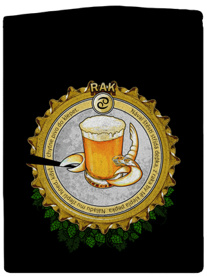 Pivní horoskop: Rak dámská mikina na zip Black