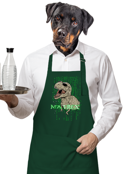 MAT-REX zástěra Bottle Green