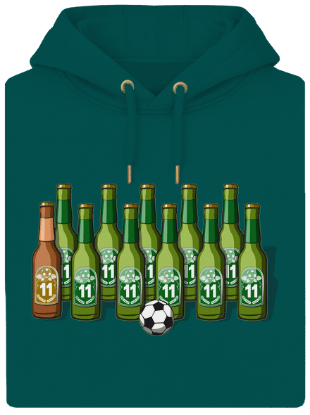 Fotbalová jedenáctka unisex mikina premium Emerald Green