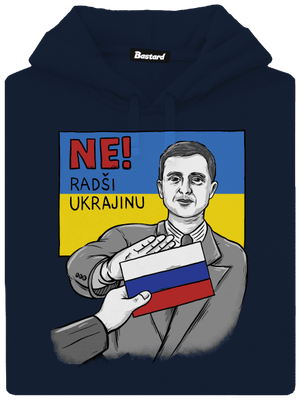Ne! Radši Ukrajinu pánská mikina klokanka Navy
