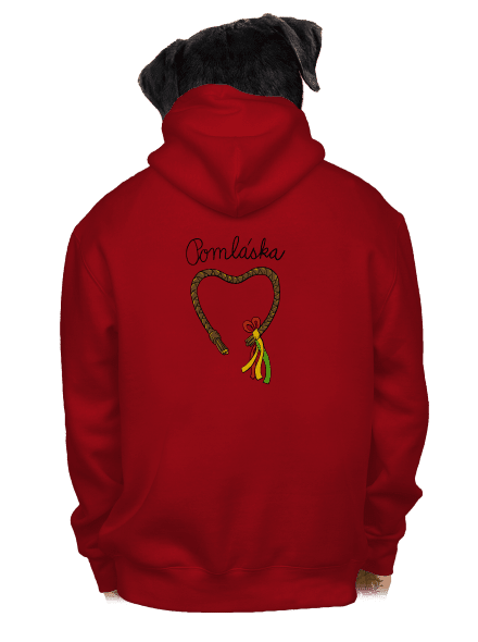 Pomláska pánská mikina na zip Red