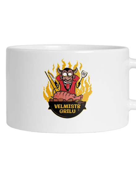Velmistr grilu hrnek makronka White