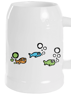 Nehoda půllitr White