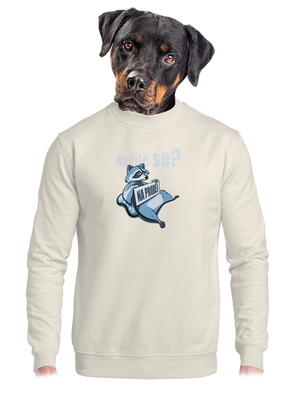 unisex mikina bez kapuce