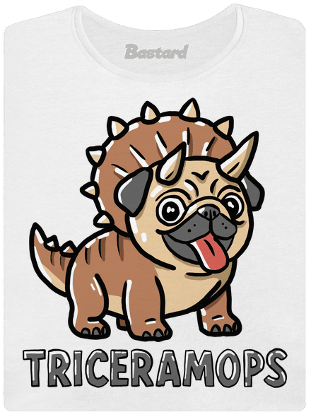Triceramops dámské tričko premium White