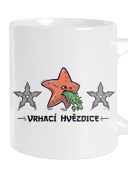 Vrhací hvězdice velký hrnek White