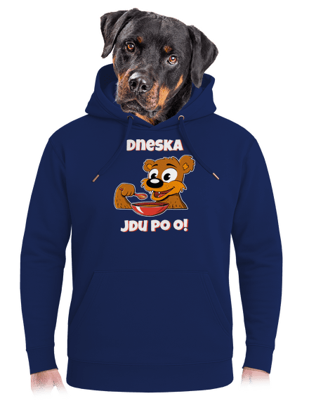 Dneska jdu po o unisex mikina premium Navy
