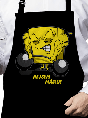 Nejsem máslo zástěra Black