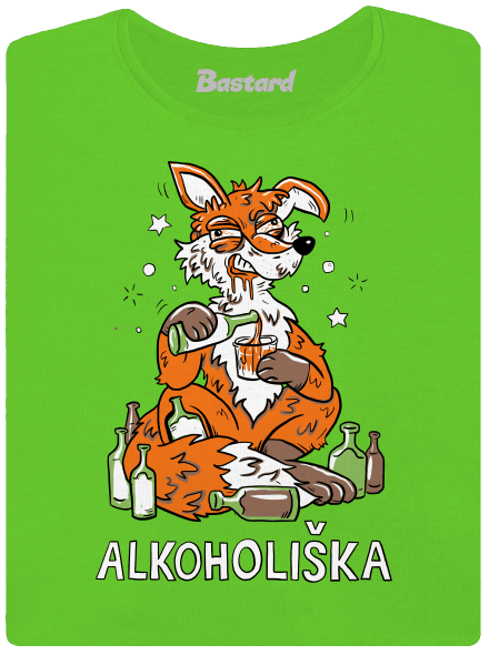 Alkoholiška dámské tričko Apple Green