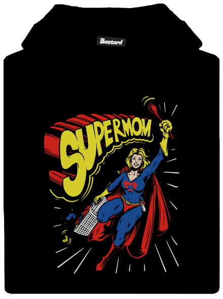 Supermom dětská mikina klokanka Black
