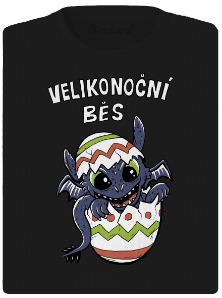 Velikonoční běs dámské sportovní tričko Black