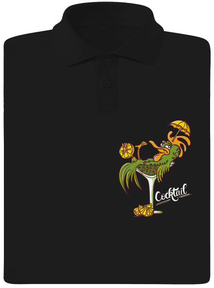 Cocktail pánská polokošile Black