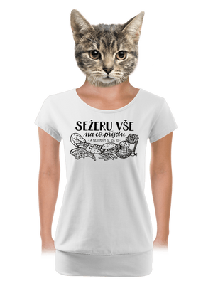 dámské tričko s lemem