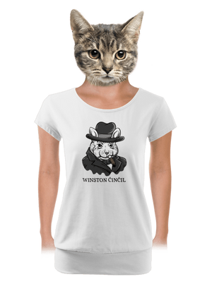 dámské tričko s lemem