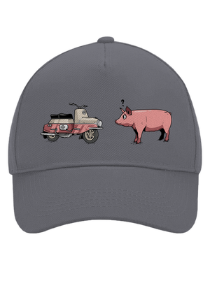 Praseta kšiltovka baseballka Graphite grey