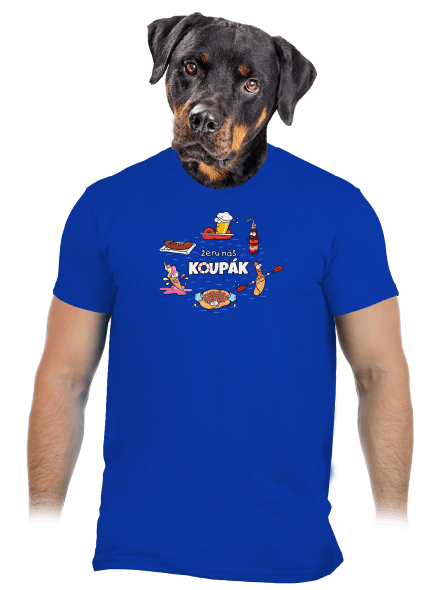 Český koupák pánské tričko Royal Blue