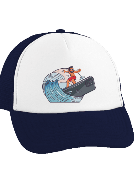 Jsem surfař kšiltovka truckerka French Navy cap
