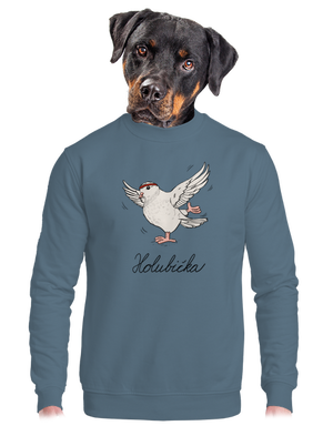 unisex mikina bez kapuce