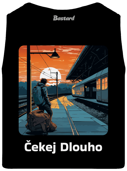Čekej dlouho pánské tílko Black