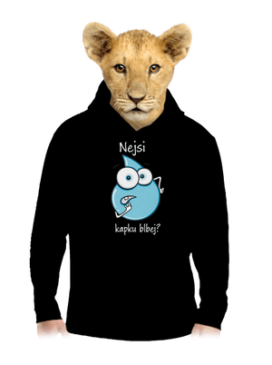 Nejsi kapku blbej dětská mikina klokanka Black