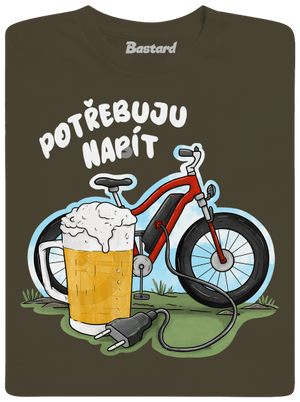 Potřebuju napít pánské dlouhý rukáv Urban Khaki