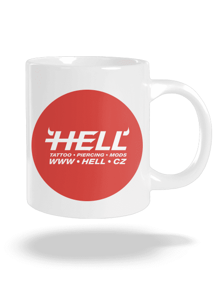 Hell logo velký hrnek White