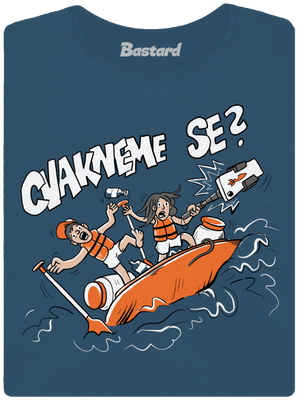 Cvakneme se dámské tričko premium Petrol Blue