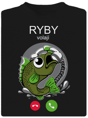 Ryby volají pánské sportovní tričko Black