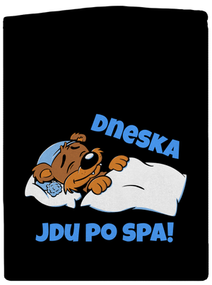 Dneska jdu po spa pánská mikina na zip Black