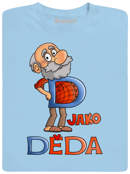 D jako děda dětské tričko Sky Blue