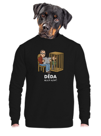 unisex mikina bez kapuce