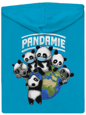 Pandamie dámská mikina na zip Blue Atol