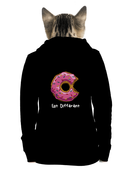 Eat different dámská mikina na zip Black