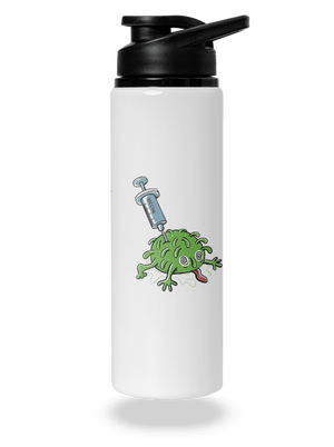 Zapíchlý covid lahev na vodu White