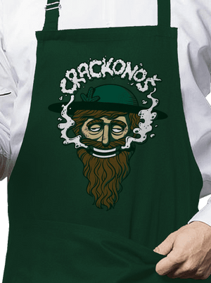 Crackonoš zástěra Bottle Green