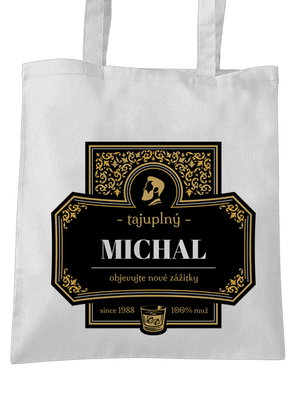 Alkoholová etiketa taška White