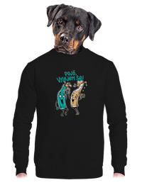 unisex mikina bez kapuce