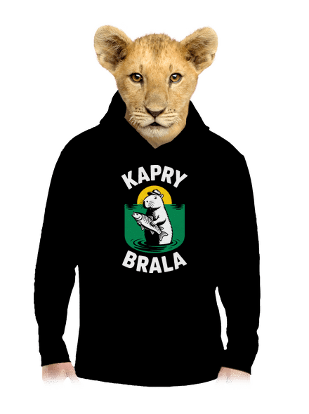 Kapry brala dětská mikina klokanka Black