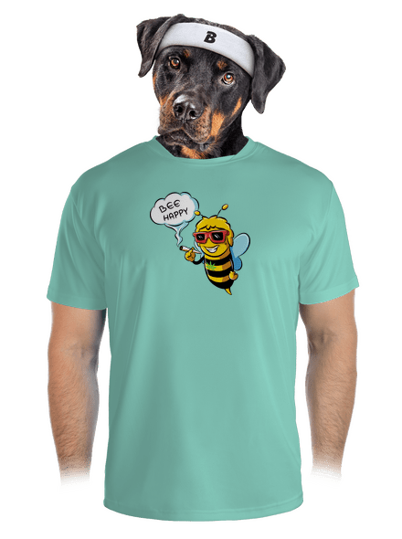 Bee happy pánské sportovní tričko Mint Mal