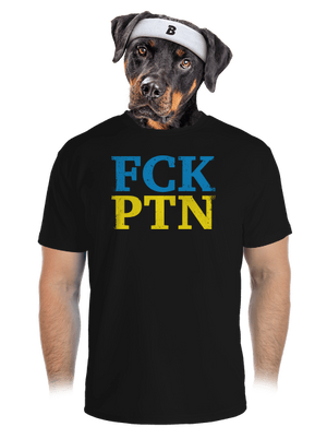 Ukrajina - FCK PTN pánské sportovní tričko Black