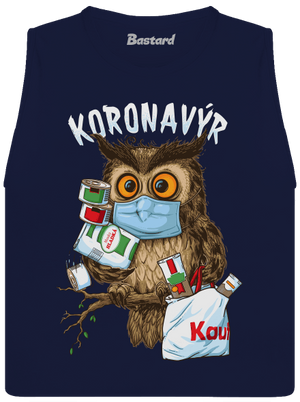 Koronavýr dámské tílko volné Navy