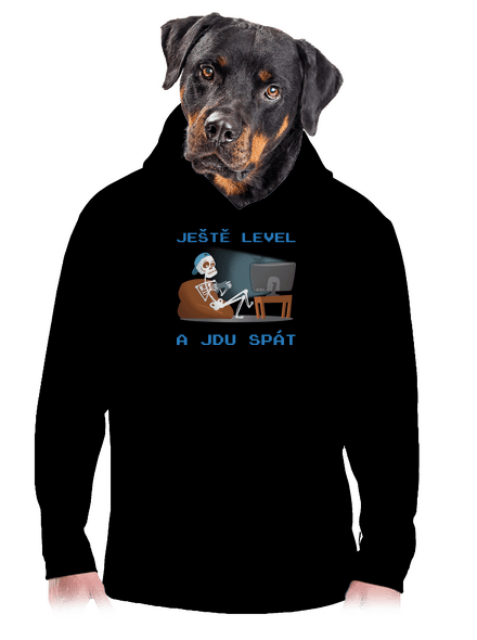 Ještě level pánská mikina klokanka Black